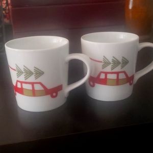 2 Yule Tree Child's Mug by Julia Rothman